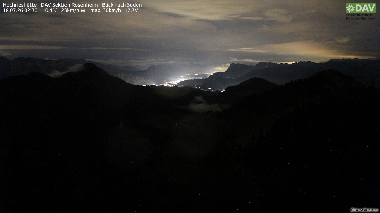 Archiv Foto Webcam Hochries Süd