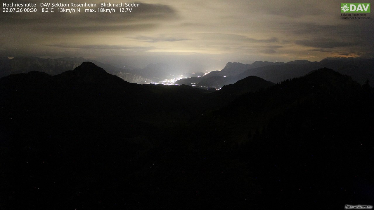Archiv Foto Webcam Hochries Süd