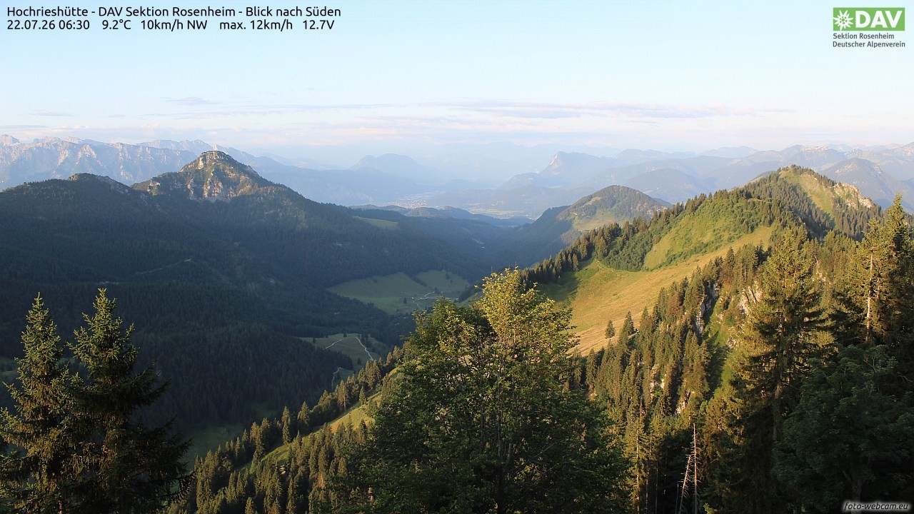 Archiv Foto Webcam Hochries Süd