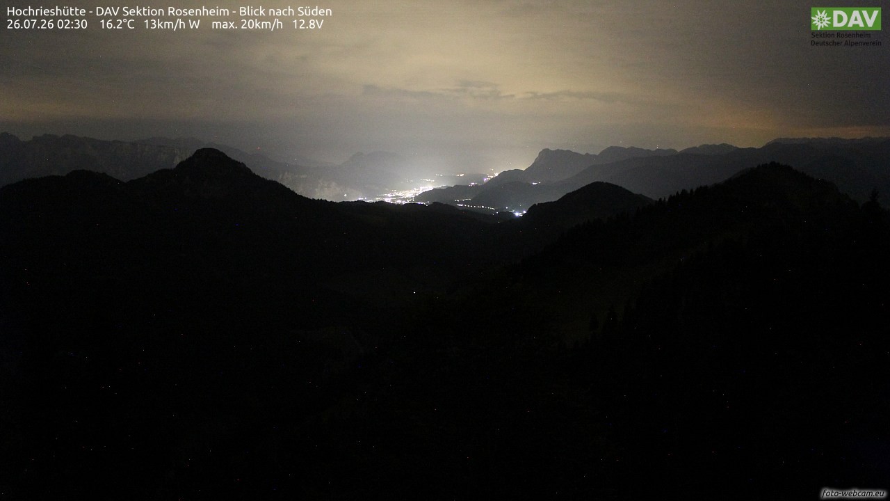 Archiv Foto Webcam Hochries Süd