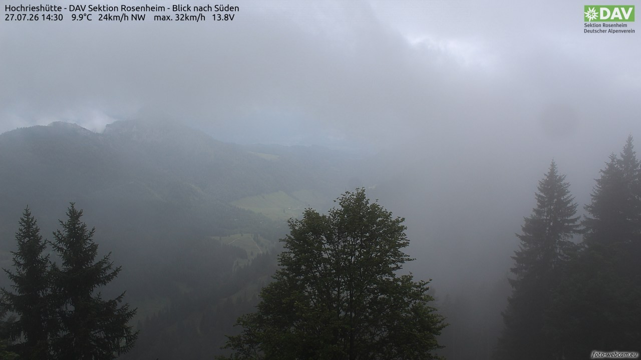 Archiv Foto Webcam Hochries Süd