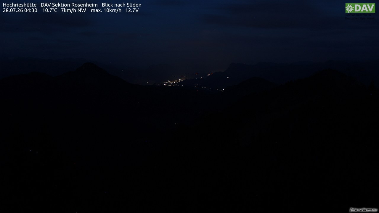 Archiv Foto Webcam Hochries Süd