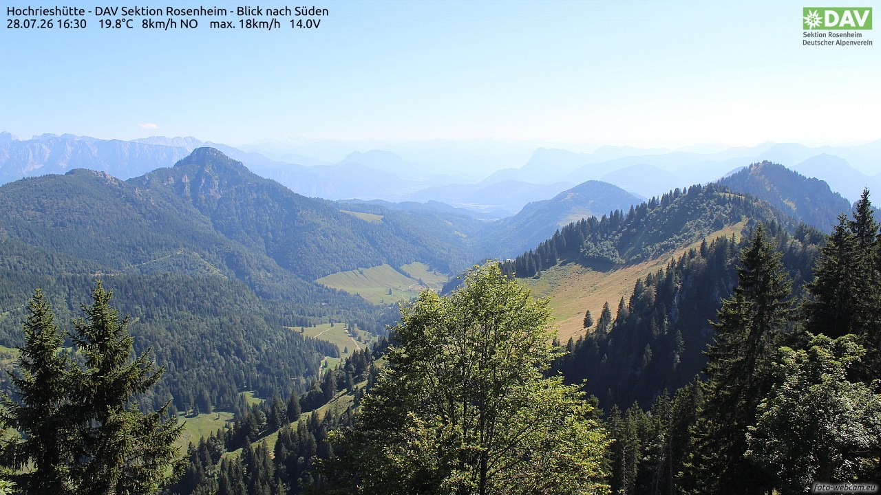 Archiv Foto Webcam Hochries Süd