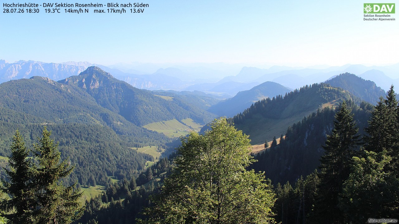 Archiv Foto Webcam Hochries Süd