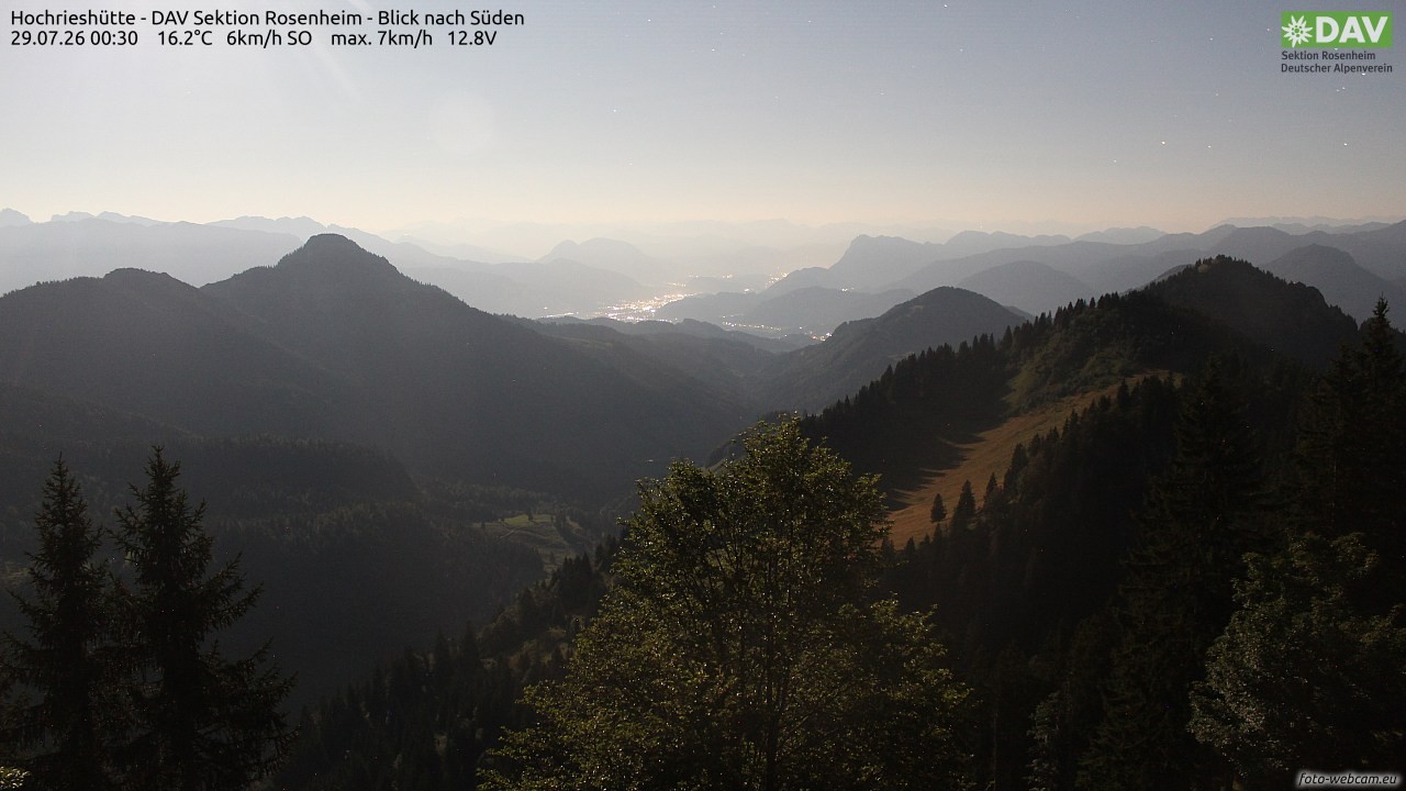Archiv Foto Webcam Hochries Süd