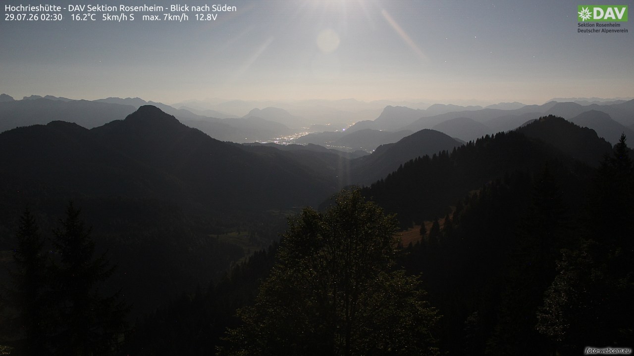 Archiv Foto Webcam Hochries Süd