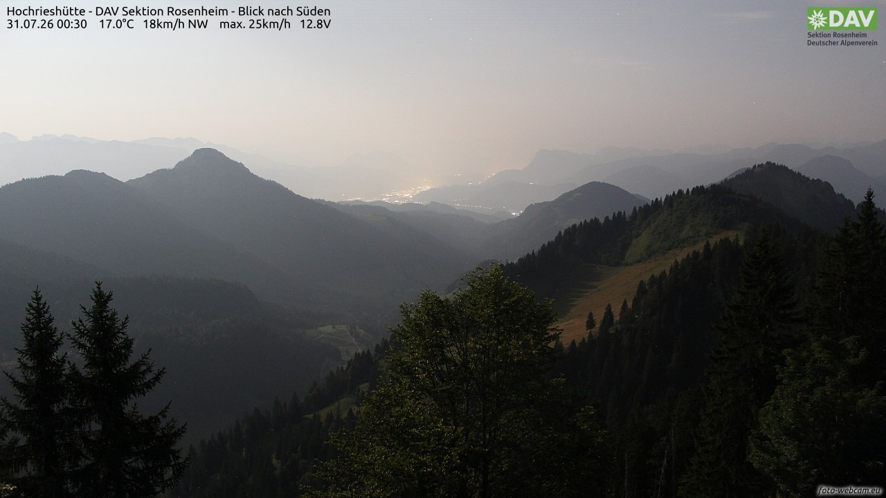 Archiv Foto Webcam Hochries Süd