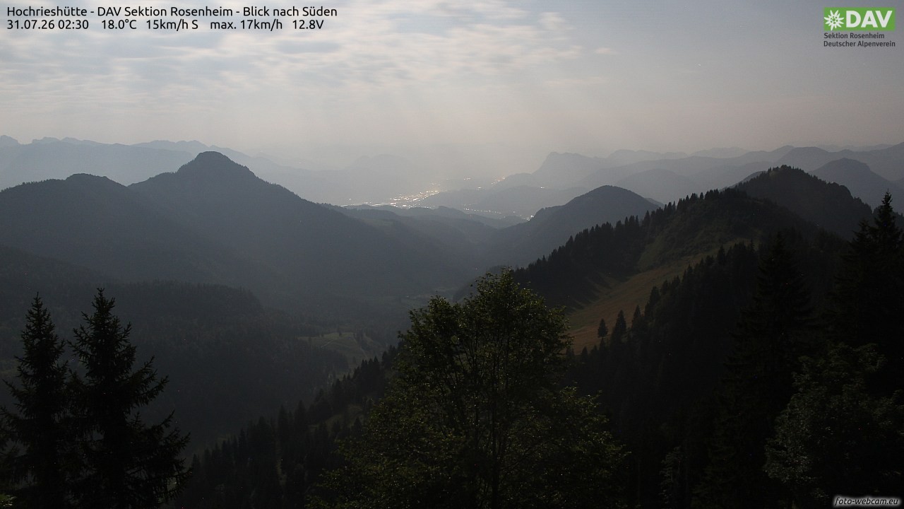 Archiv Foto Webcam Hochries Süd