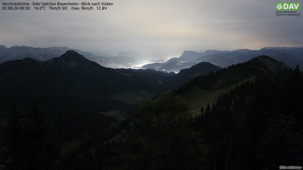 Archiv Foto Webcam Hochries Süd