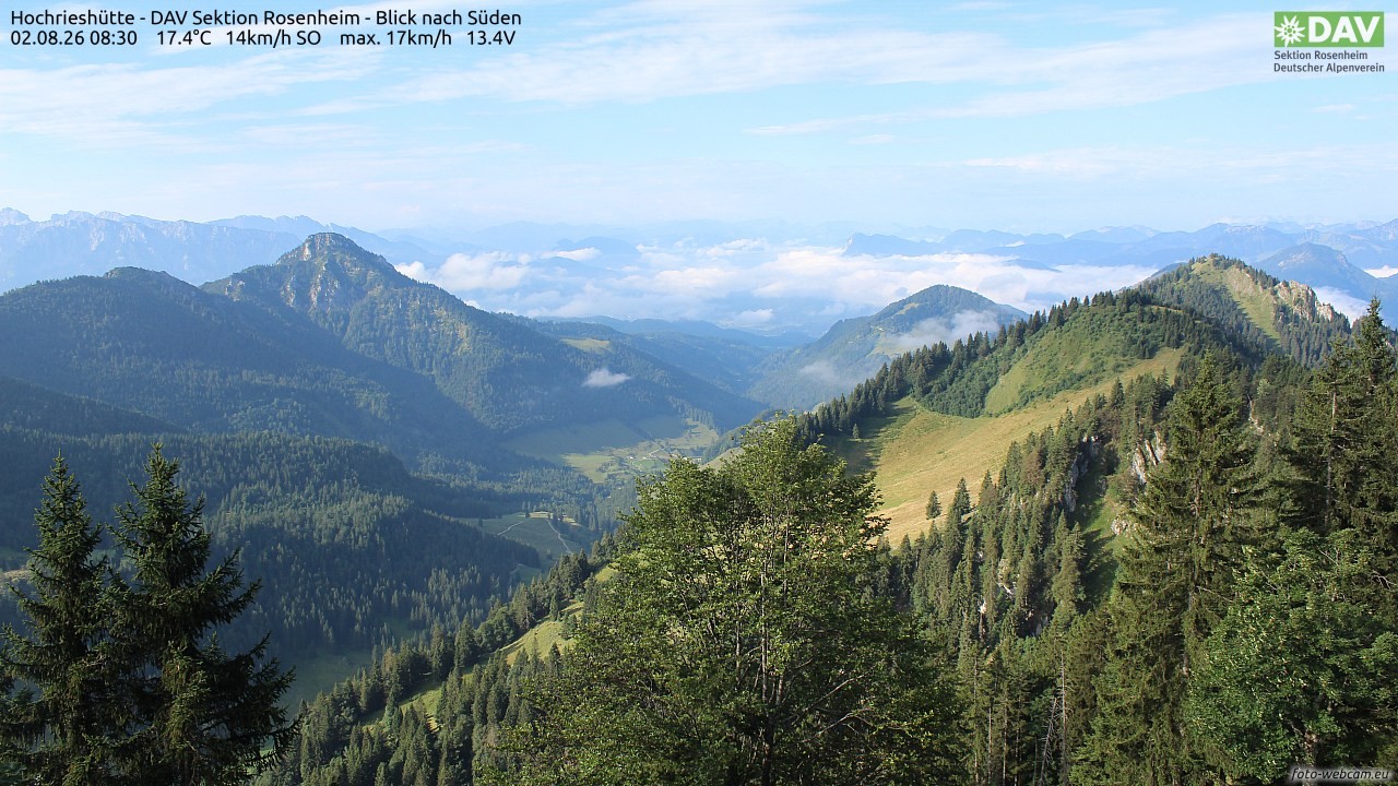 Archiv Foto Webcam Hochries Süd