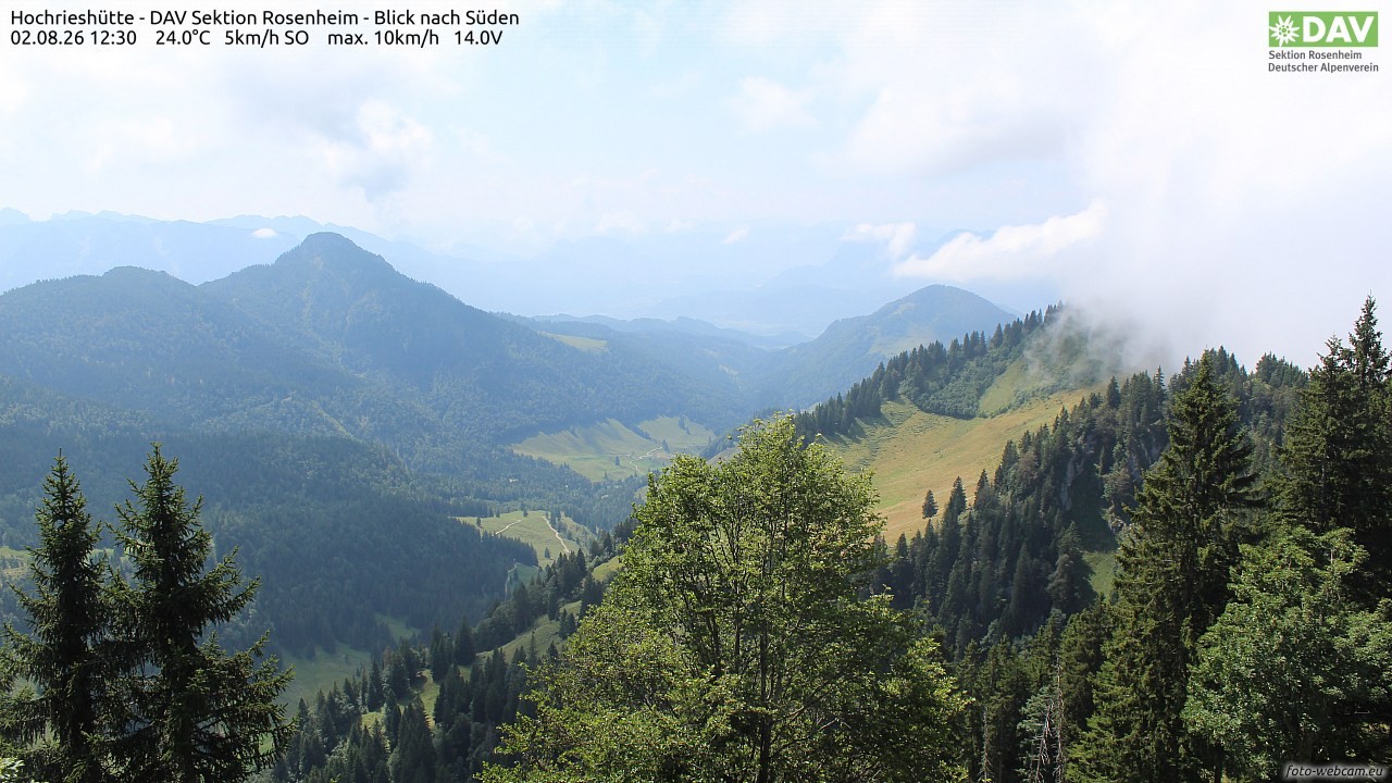 Archiv Foto Webcam Hochries Süd