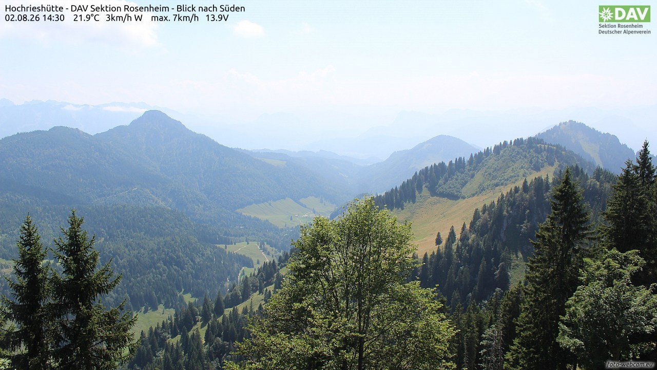 Archiv Foto Webcam Hochries Süd