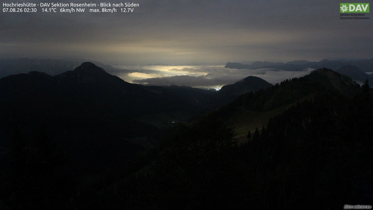 Archiv Foto Webcam Hochries Süd