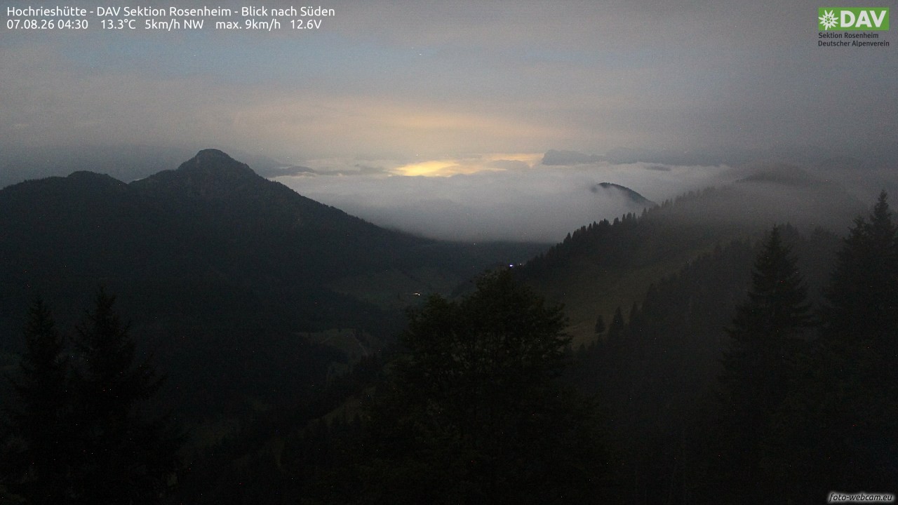 Archiv Foto Webcam Hochries Süd