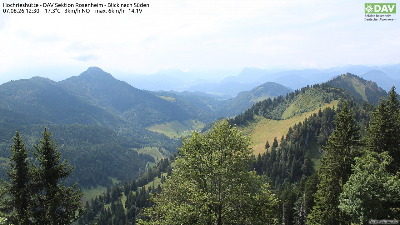 Archiv Foto Webcam Hochries Süd