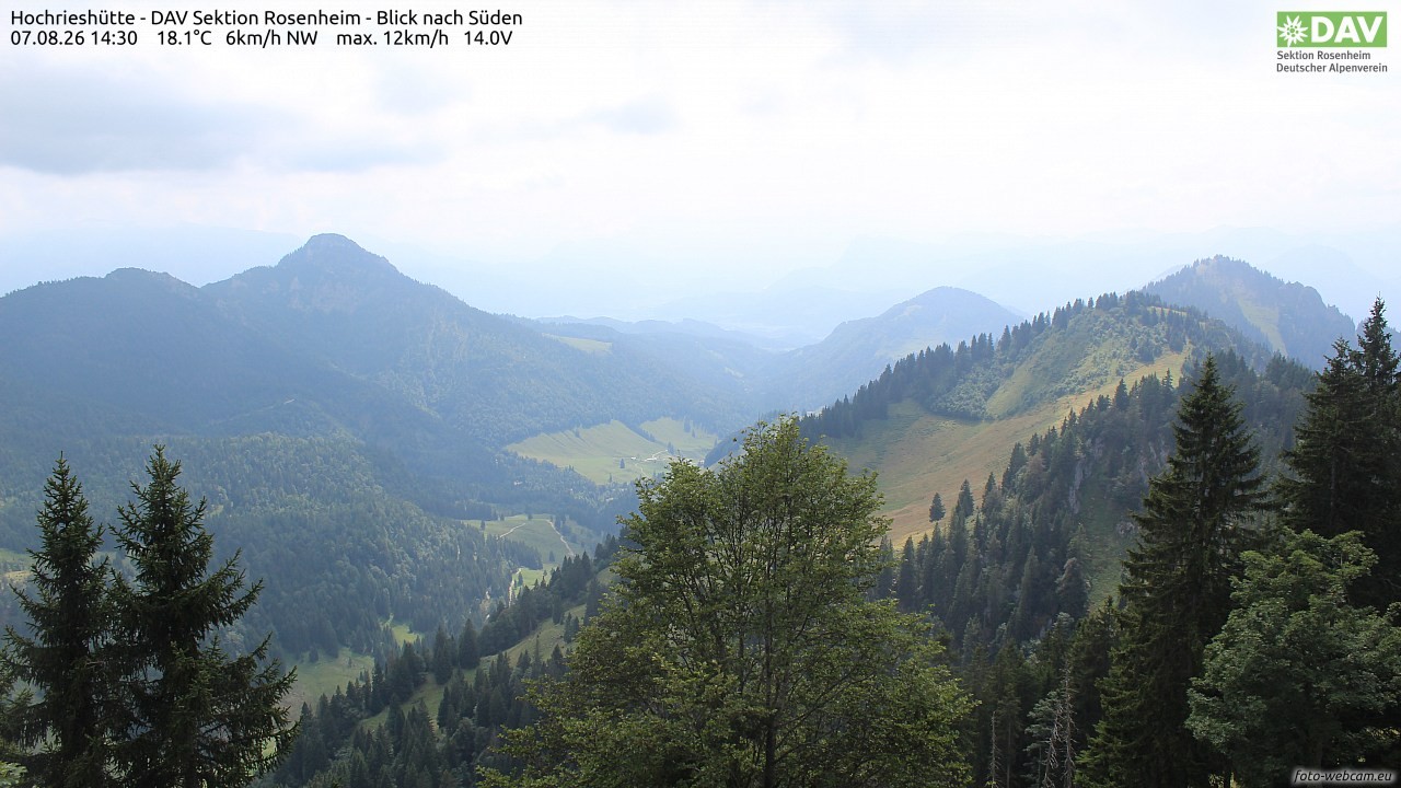Archiv Foto Webcam Hochries Süd
