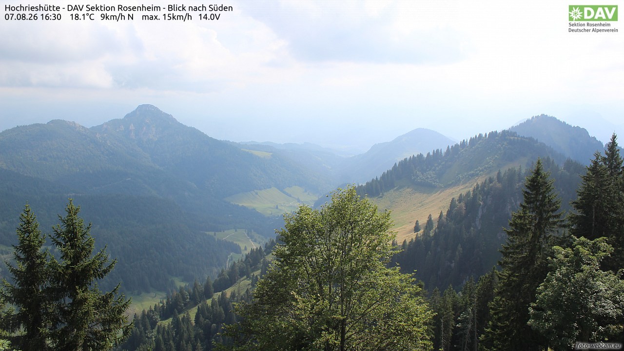 Archiv Foto Webcam Hochries Süd