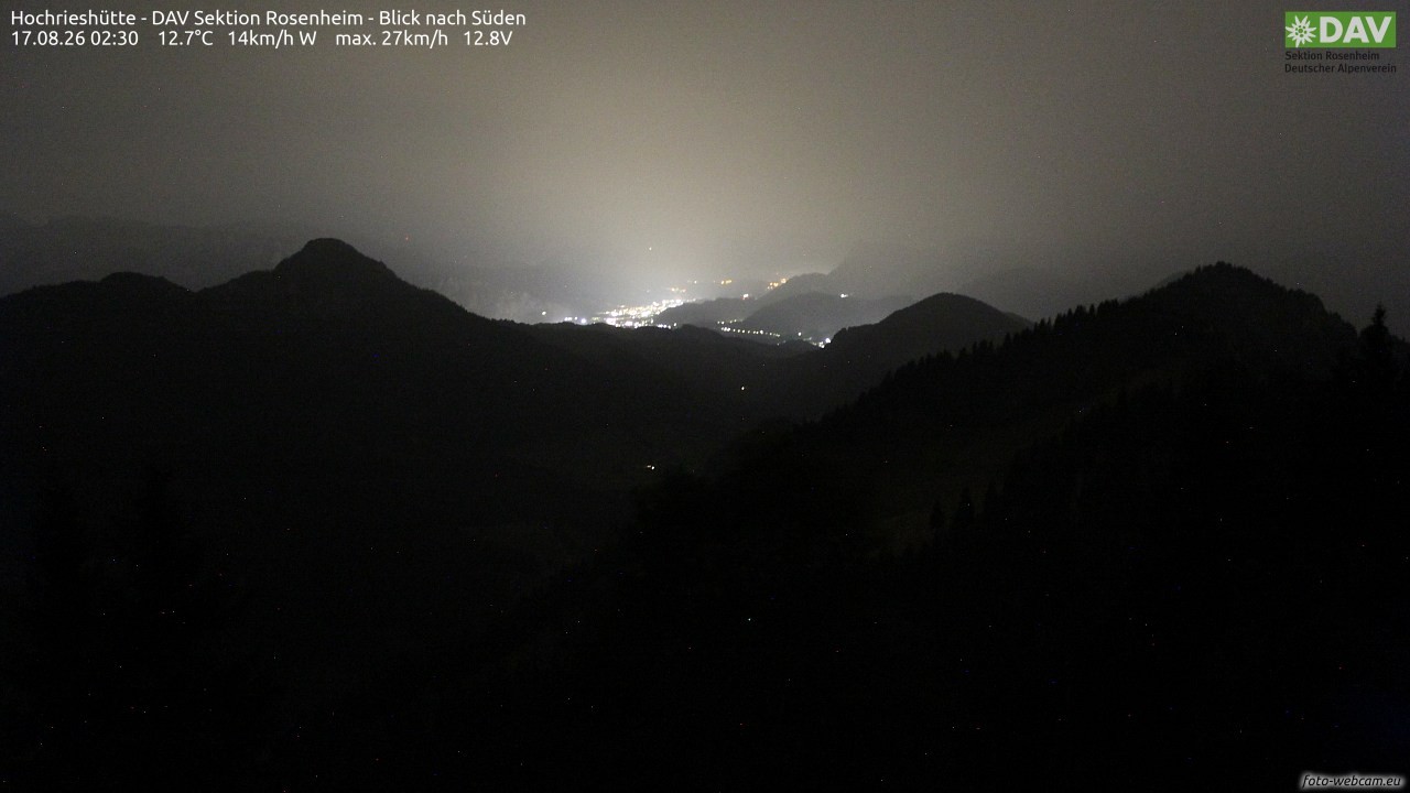 Archiv Foto Webcam Hochries Süd