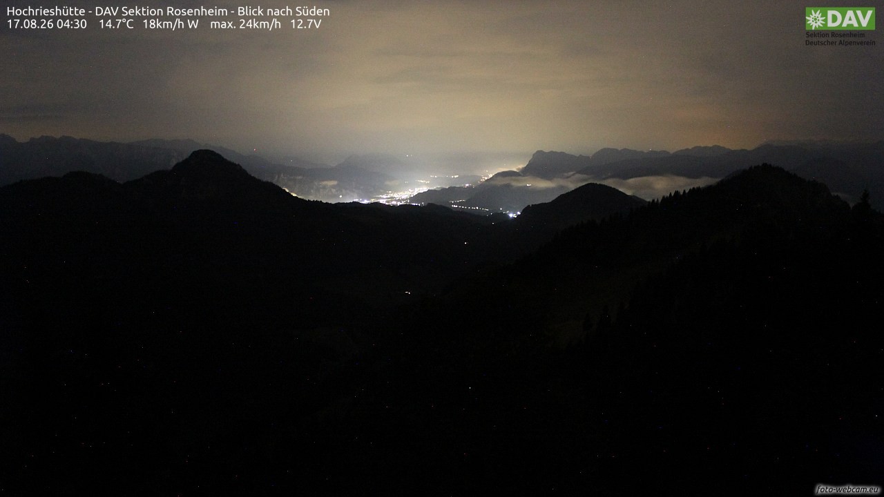 Archiv Foto Webcam Hochries Süd