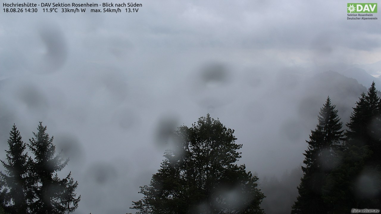 Archiv Foto Webcam Hochries Süd