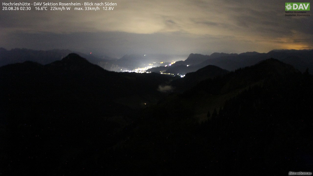 Archiv Foto Webcam Hochries Süd