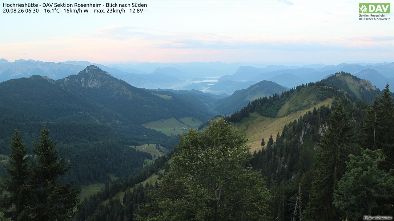 Archiv Foto Webcam Hochries Süd