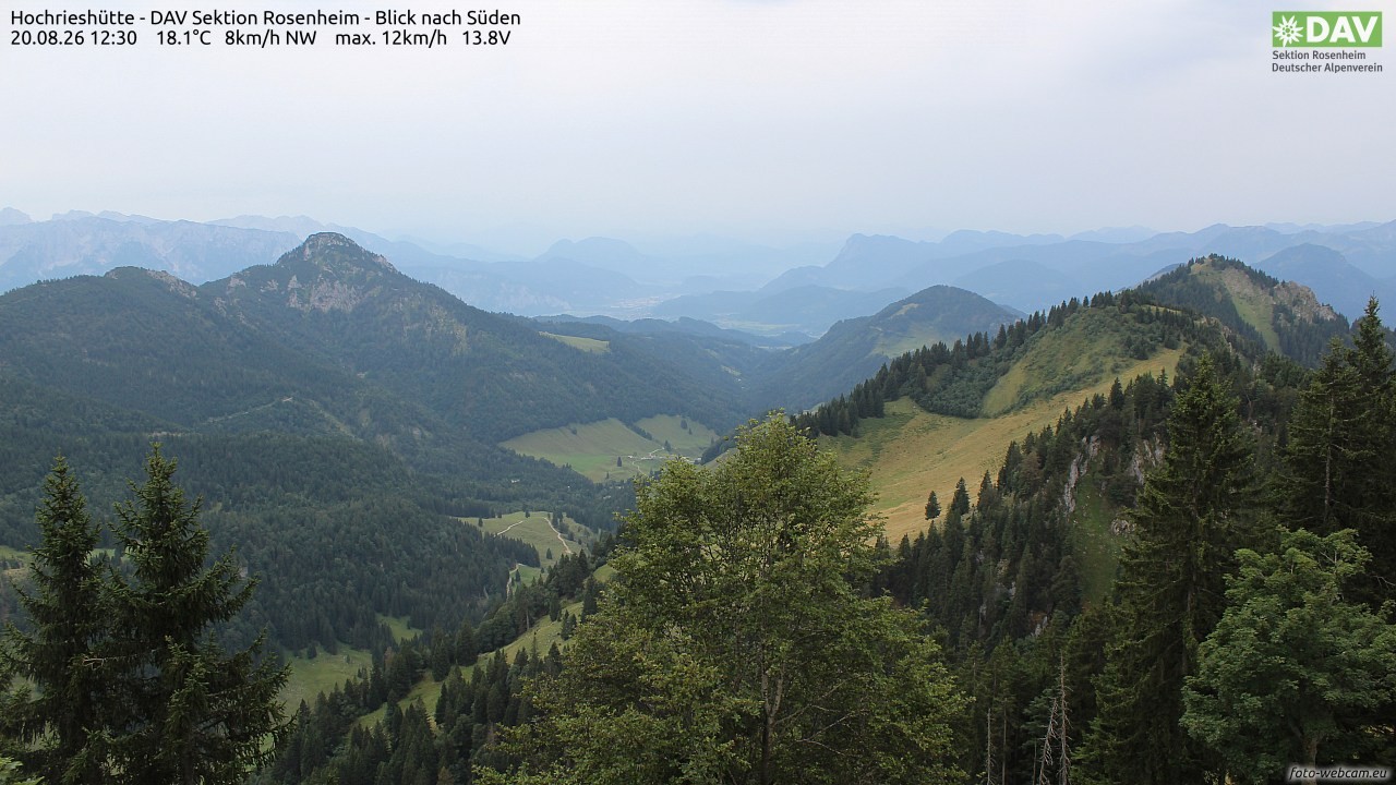 Archiv Foto Webcam Hochries Süd