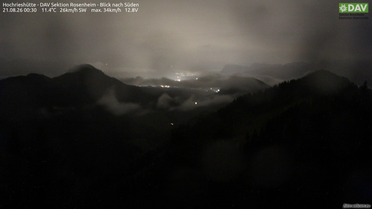 Archiv Foto Webcam Hochries Süd