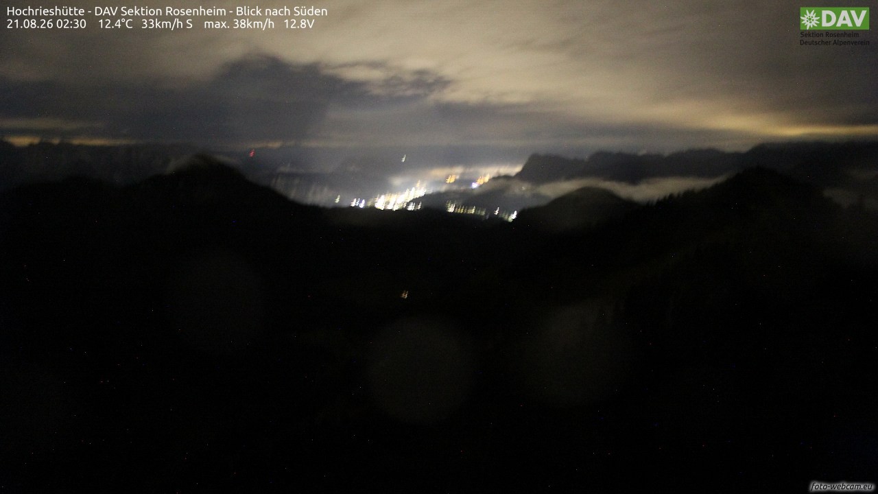 Archiv Foto Webcam Hochries Süd