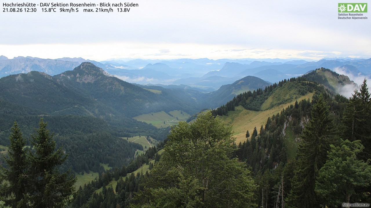 Archiv Foto Webcam Hochries Süd