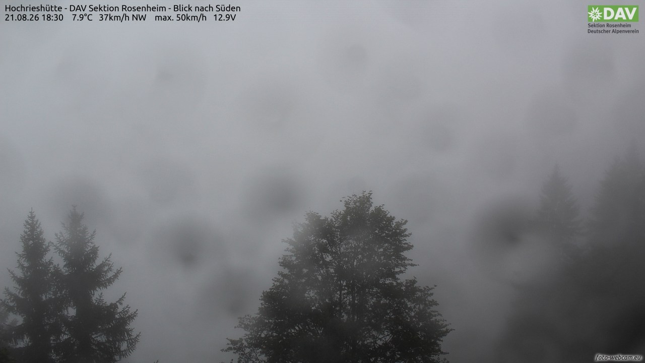 Archiv Foto Webcam Hochries Süd