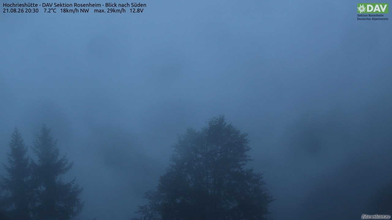Archiv Foto Webcam Hochries Süd