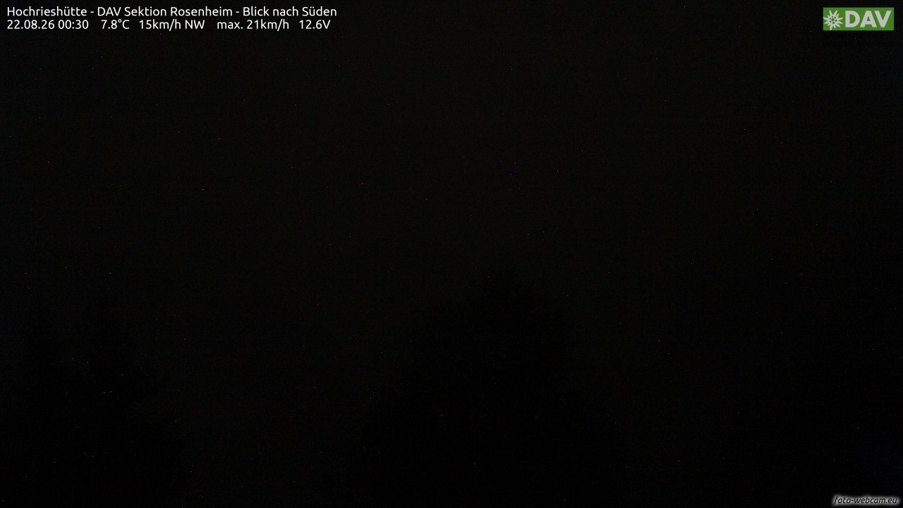 Archiv Foto Webcam Hochries Süd