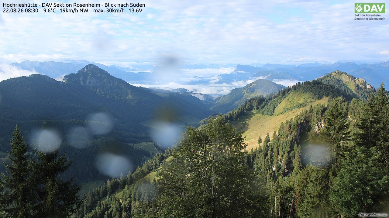 Archiv Foto Webcam Hochries Süd