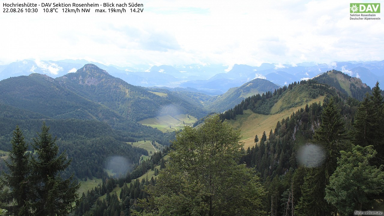 Archiv Foto Webcam Hochries Süd