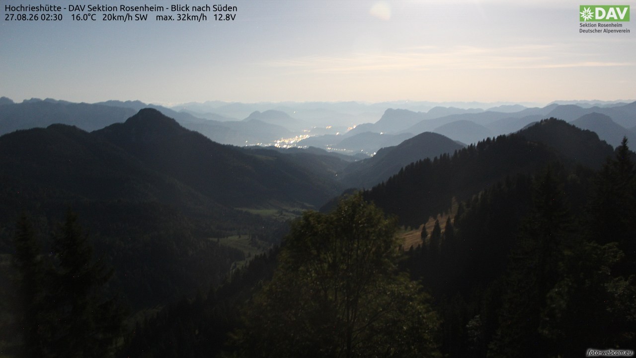 Archiv Foto Webcam Hochries Süd