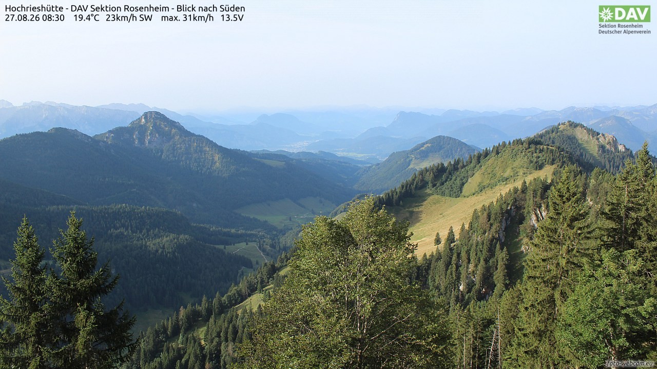 Archiv Foto Webcam Hochries Süd