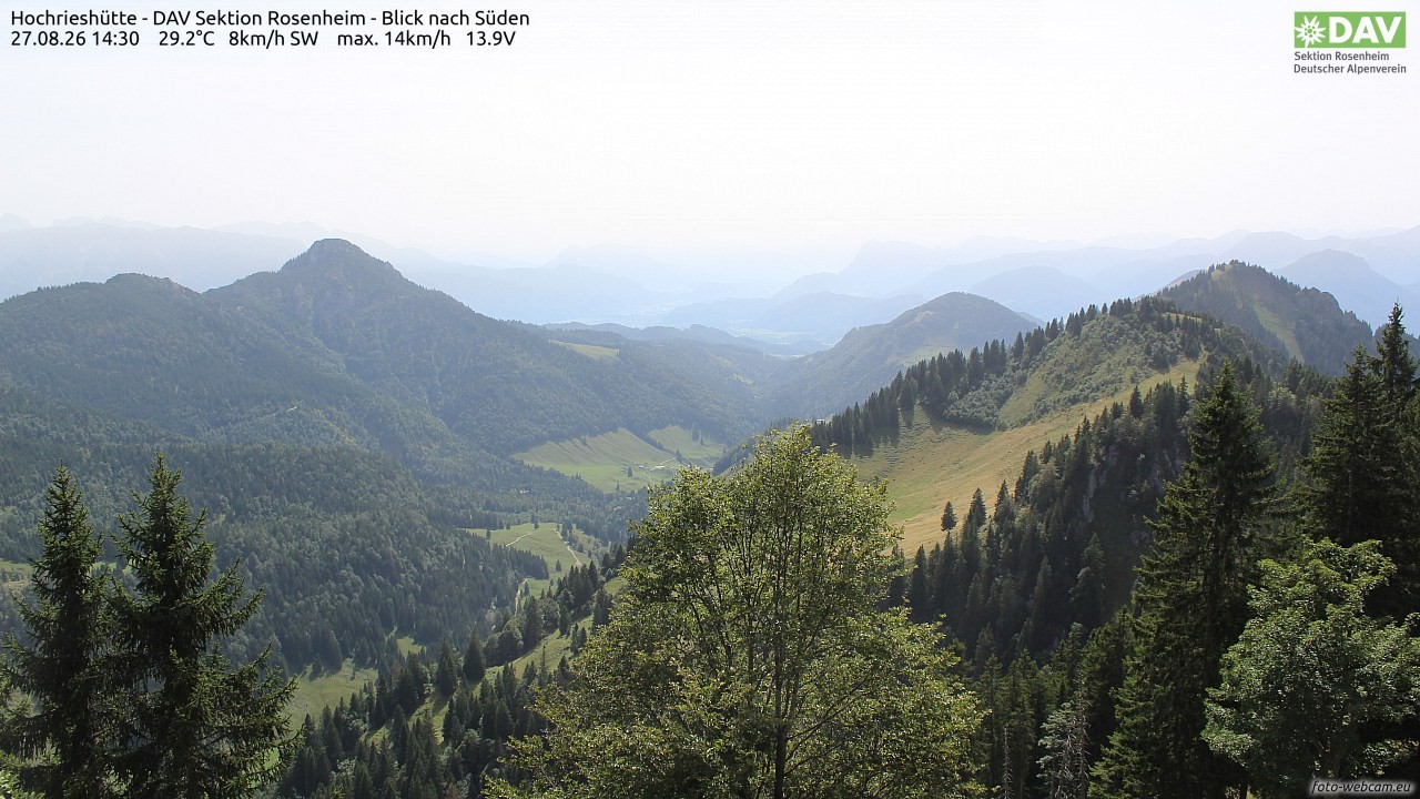 Archiv Foto Webcam Hochries Süd