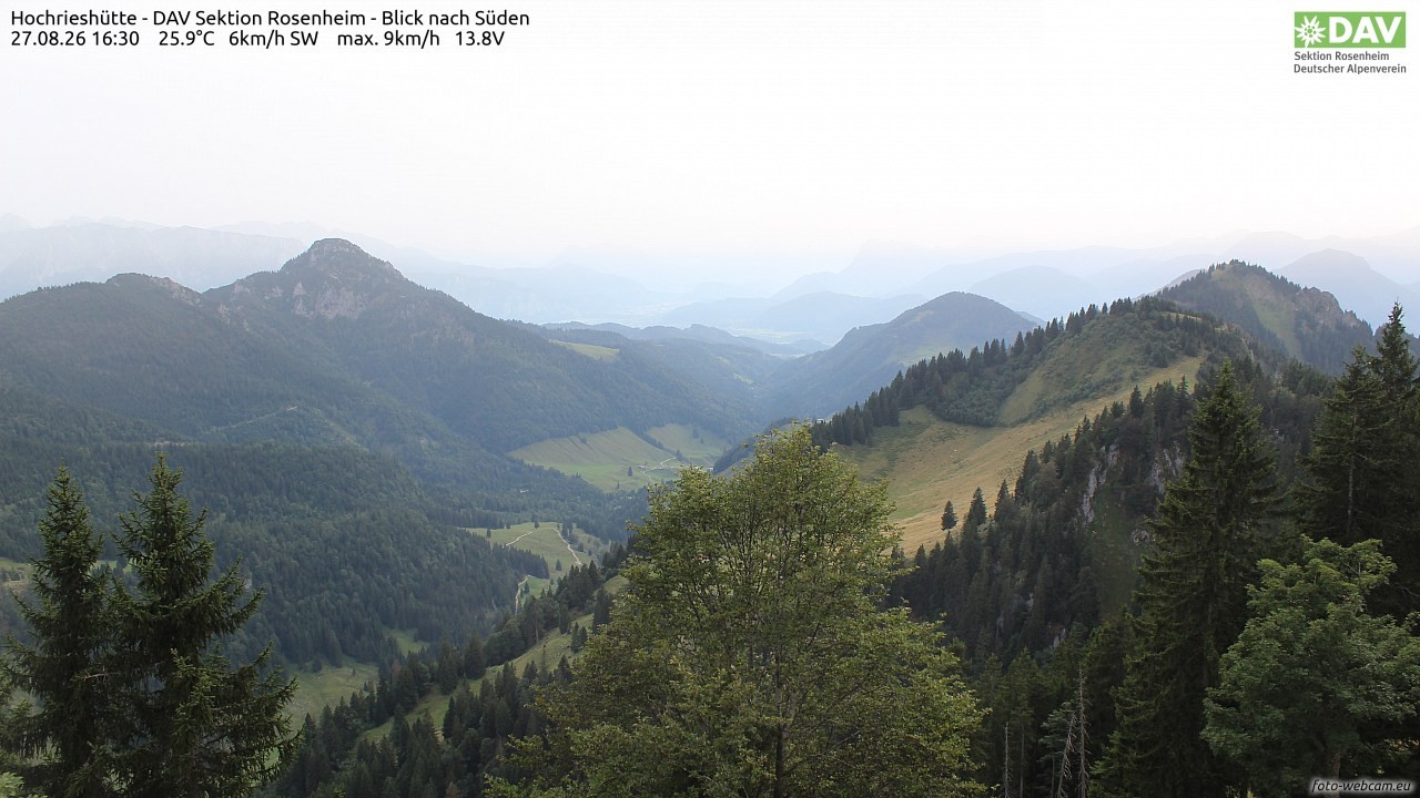 Archiv Foto Webcam Hochries Süd