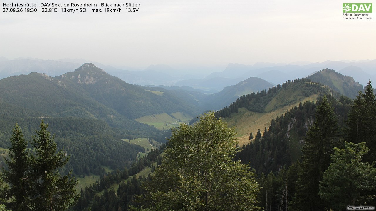 Archiv Foto Webcam Hochries Süd