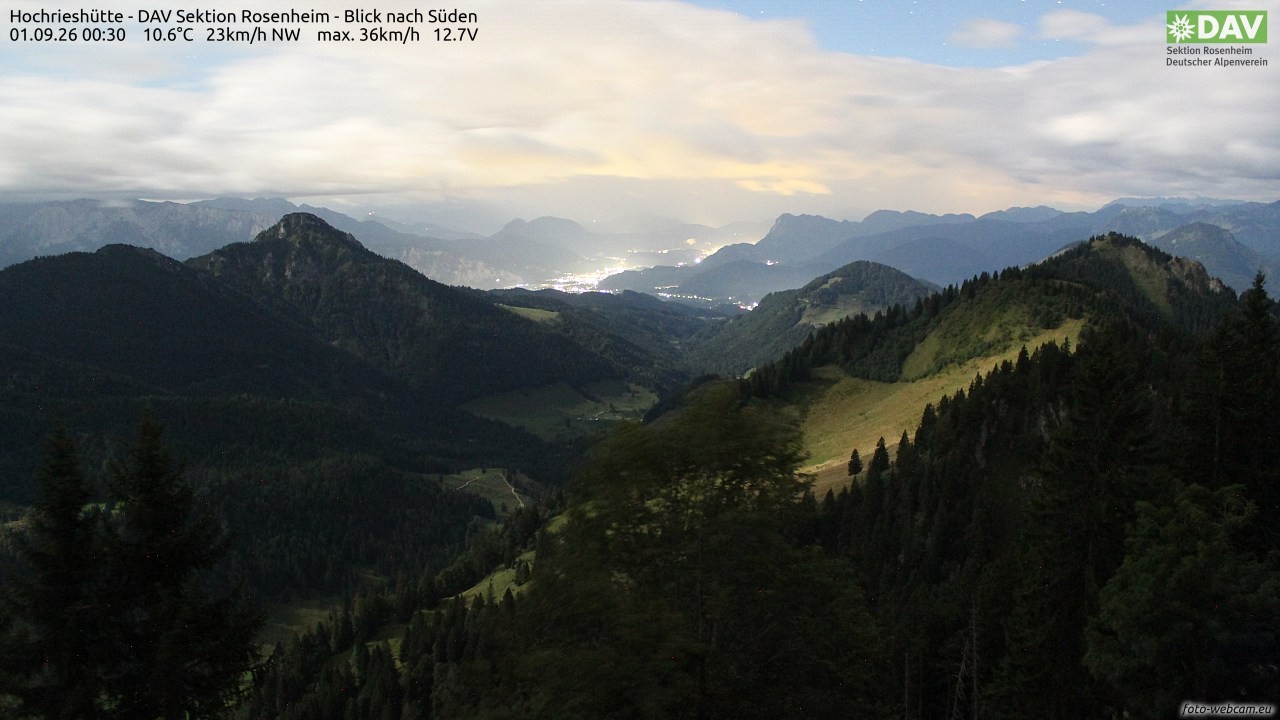 Archiv Foto Webcam Hochries Süd