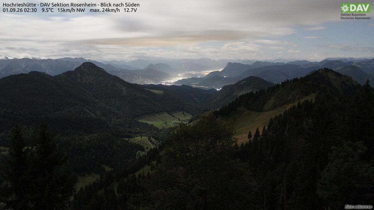 Archiv Foto Webcam Hochries Süd