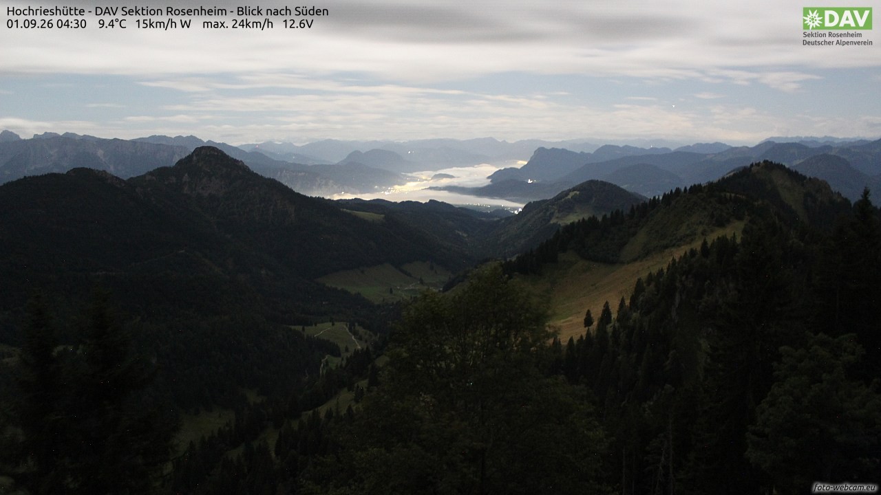 Archiv Foto Webcam Hochries Süd