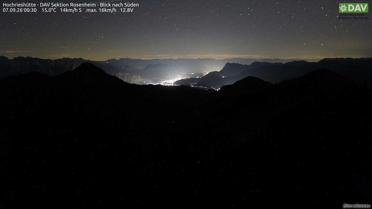 Archiv Foto Webcam Hochries Süd