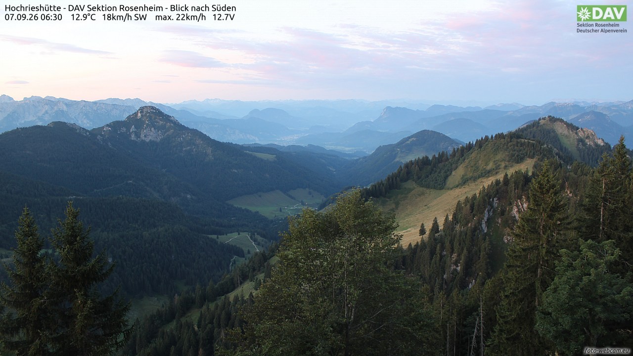 Archiv Foto Webcam Hochries Süd