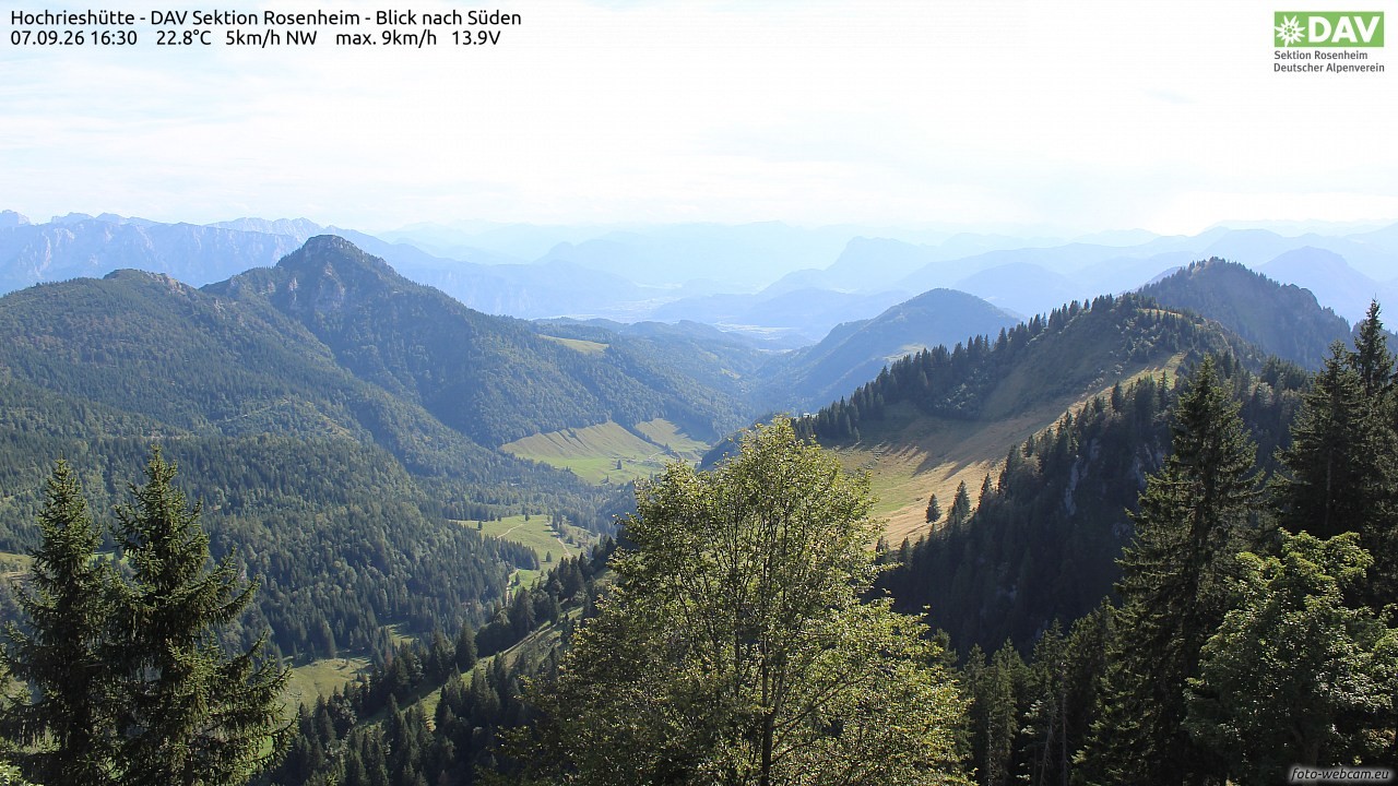 Archiv Foto Webcam Hochries Süd