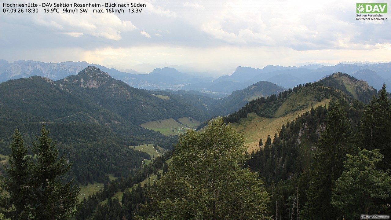 Archiv Foto Webcam Hochries Süd