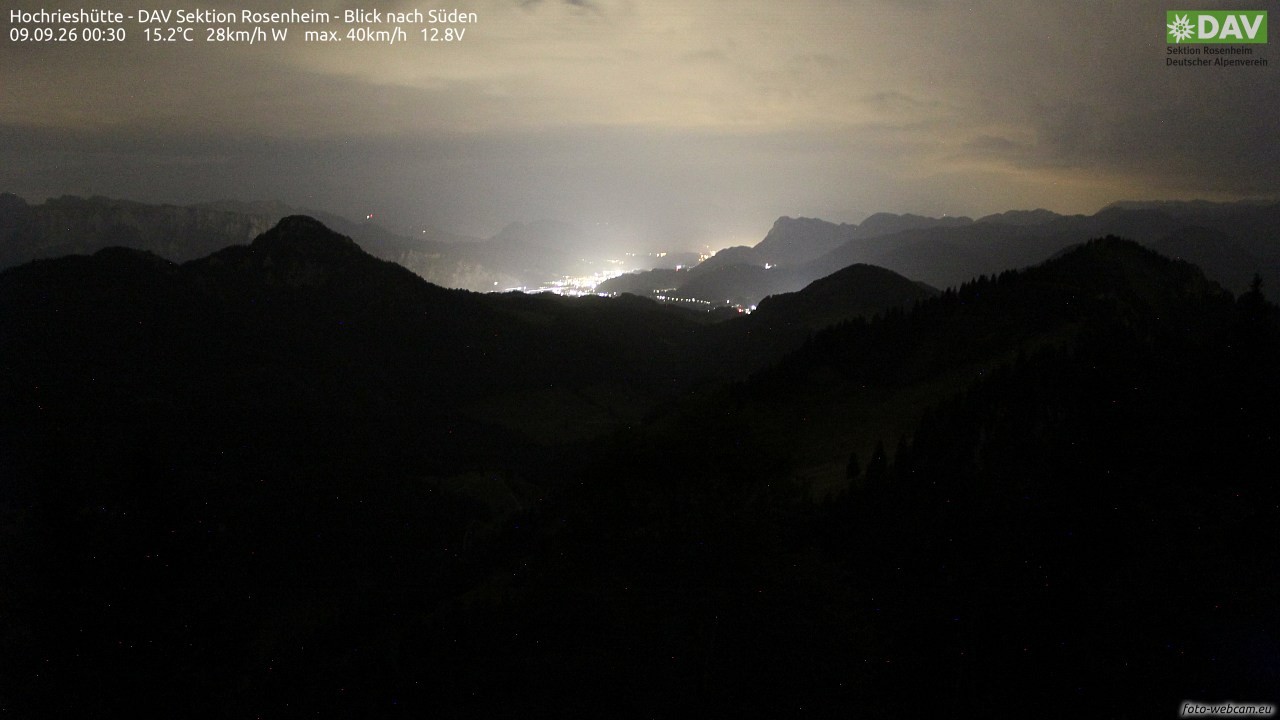 Archiv Foto Webcam Hochries Süd