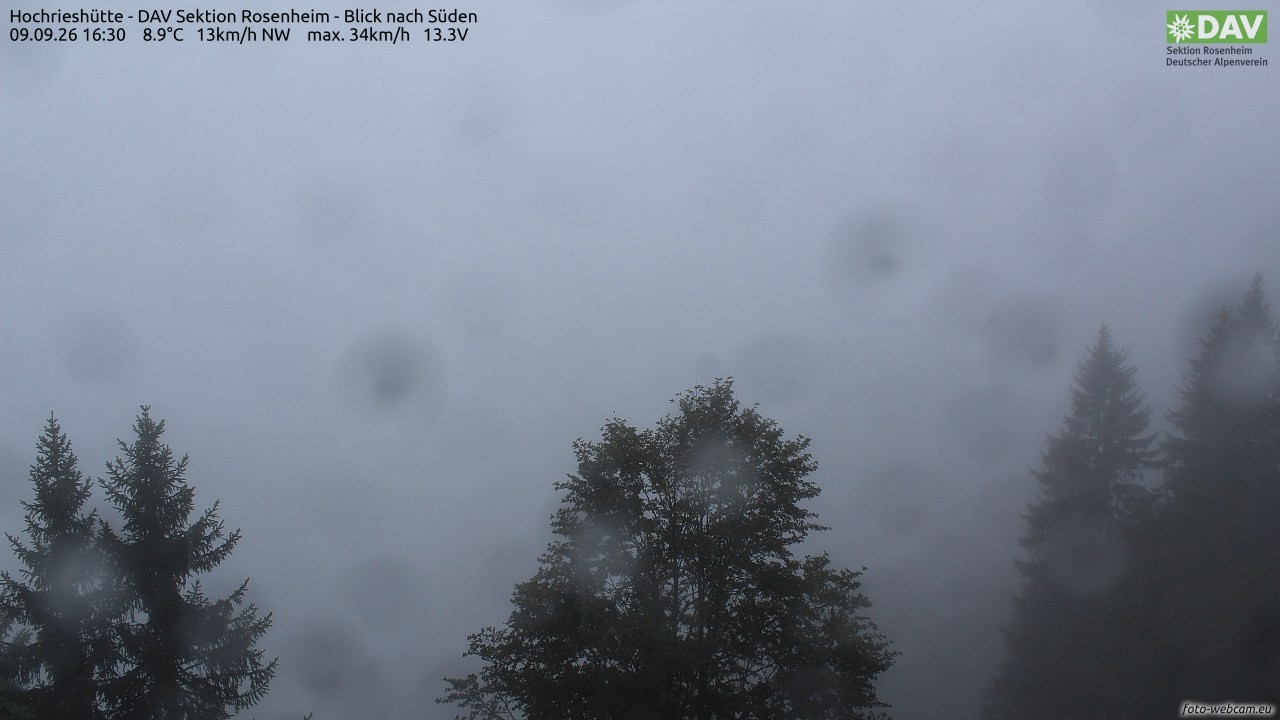Archiv Foto Webcam Hochries Süd