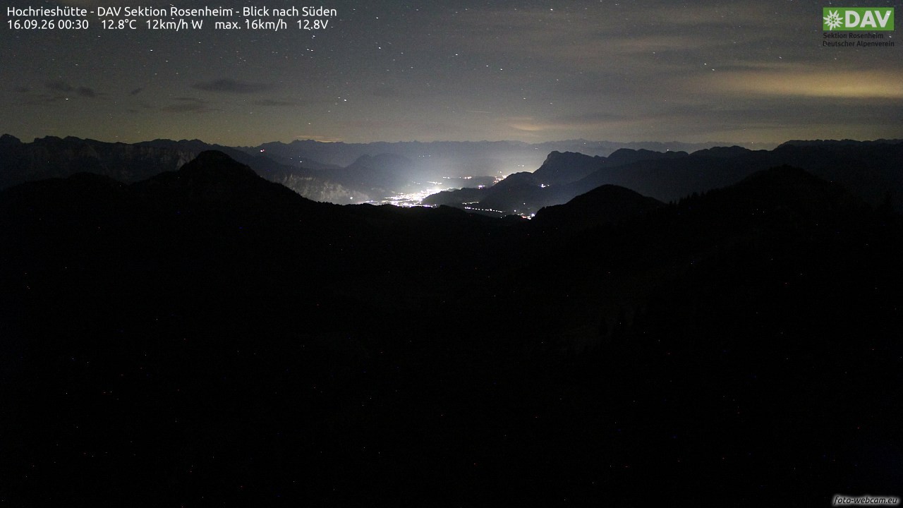 Archiv Foto Webcam Hochries Süd